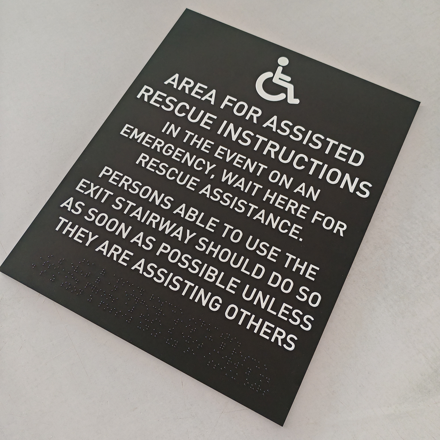 Building Acrylic Braille Sign Wall ADA Standard Plaques Room Door Painted Acrylic Sign Plates