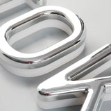 Illuminated alphabet outdoor shop front signs backlit letters vacuum coated led acrylic sign