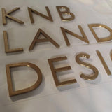 Gold Color Laser Cut 3D Metal Alphabet Brushed Letters Stainless Steel Letter For Interior Wall Signs