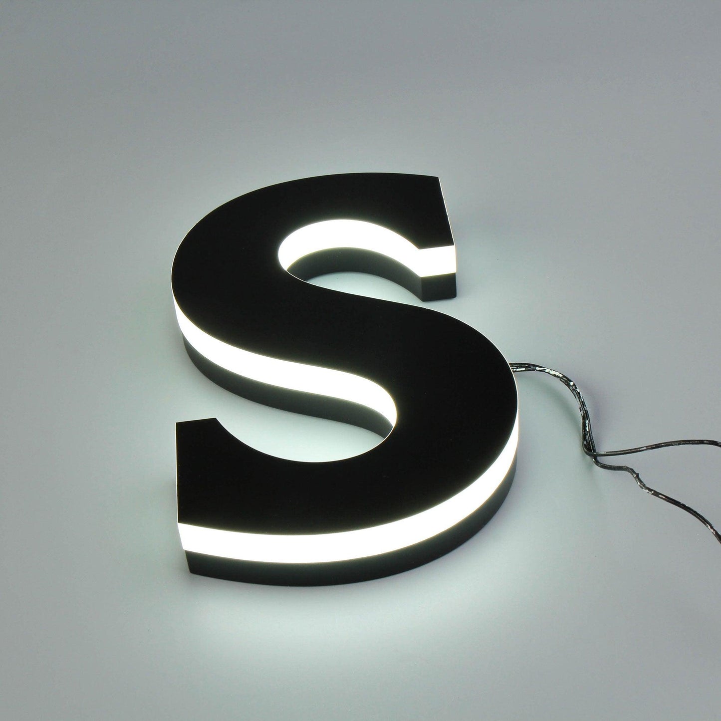 Edge Illuminated Interior Signage Acrylic Side Lit Letters 3D Acrylic Logo Commercial Signs