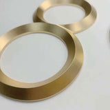 Business sign gold 3d metal letters laser cut custom wall 3d logo sign with beveled face