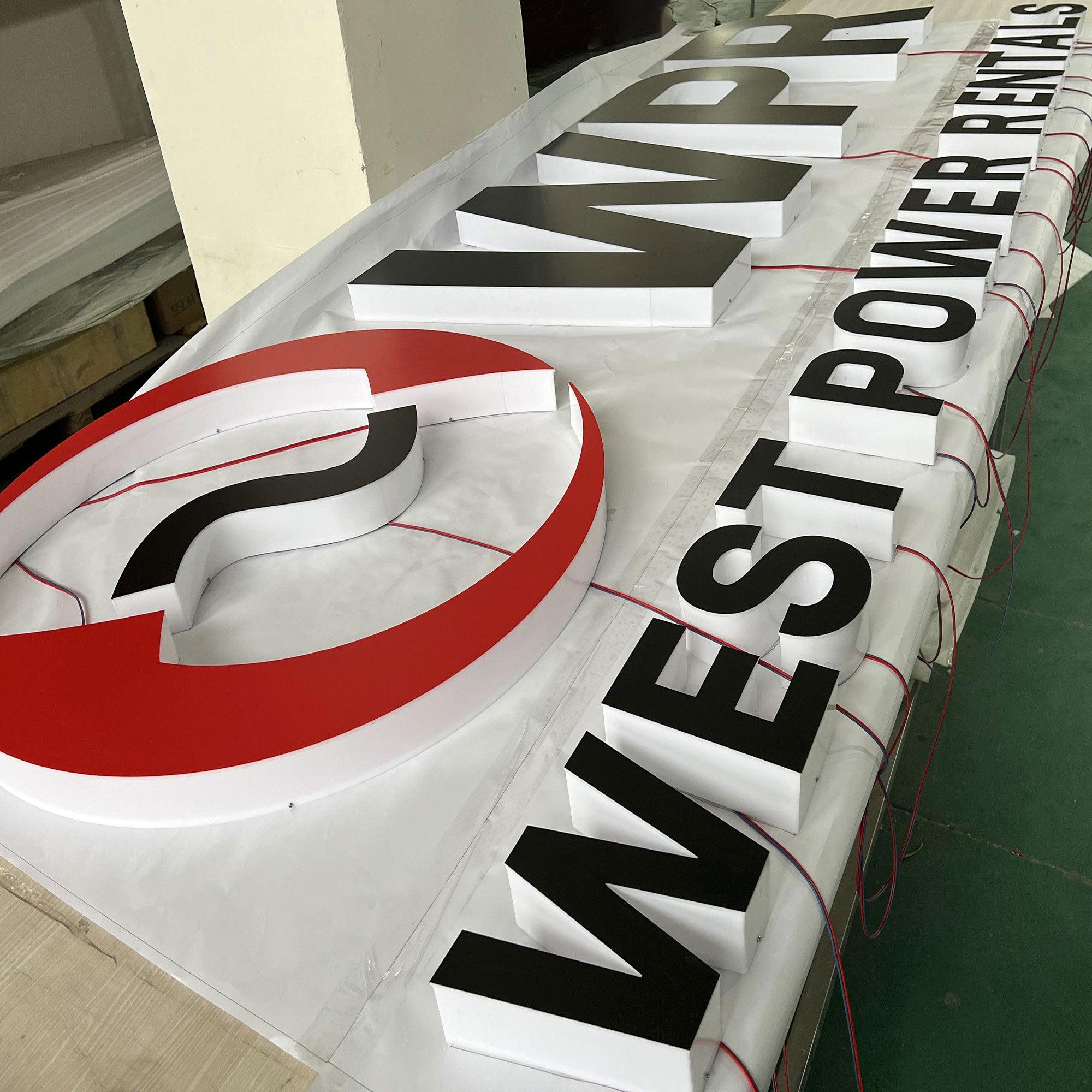 Alphabet Signs 3d Acrylic Outdoor Customized Logo LED Channel Letters Edge Lit Letters Sign