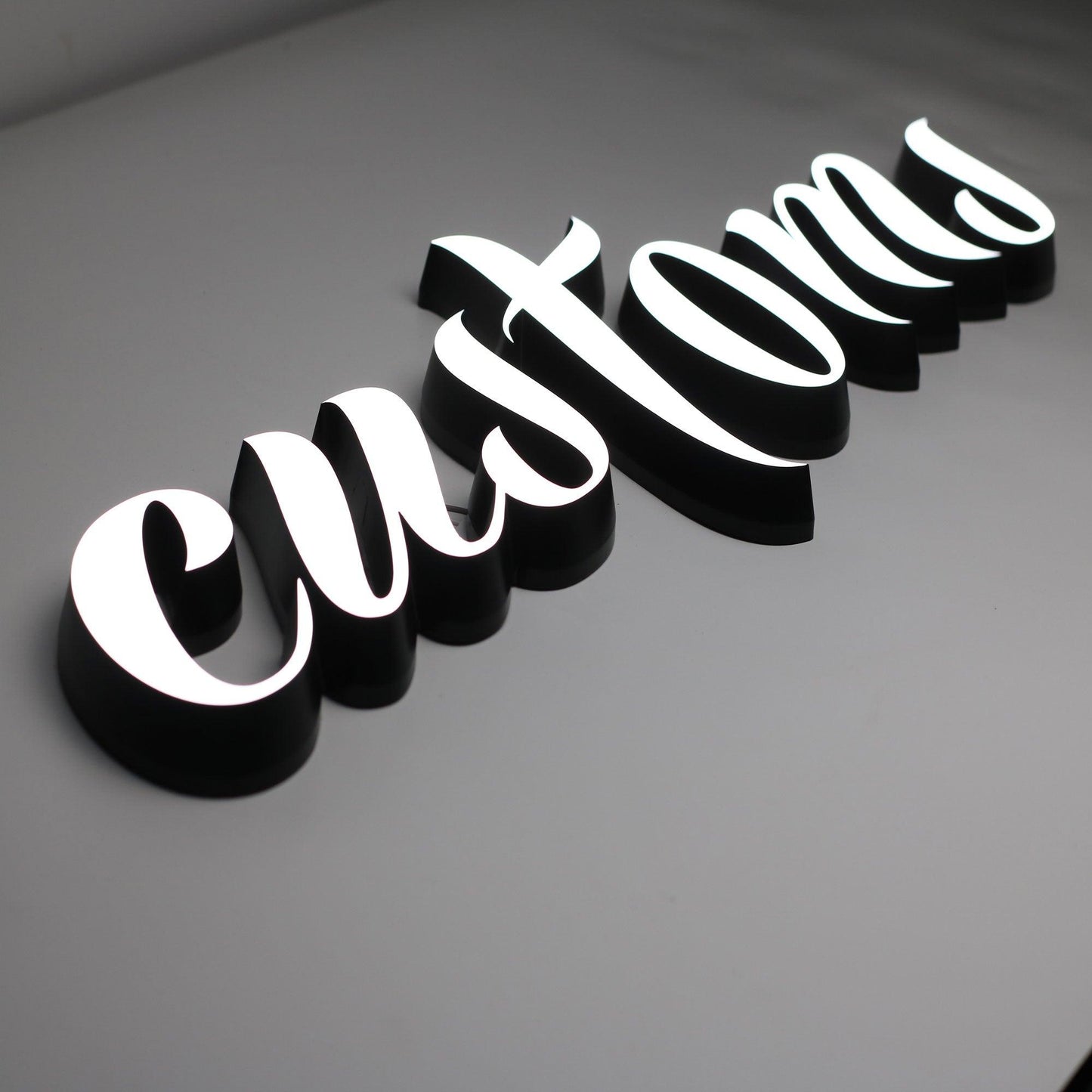 Lighted Words Fabricated Letter Illuminated 3D Business Store Led Sign Shop Front Signs Three Dimensional Acrylic Letters