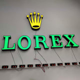 LED Illuminated Sign Aluminum TrimCap Outdoor Front Illuminated 3D Frontlit Channel Letter Sign Waterproof Sign Letters