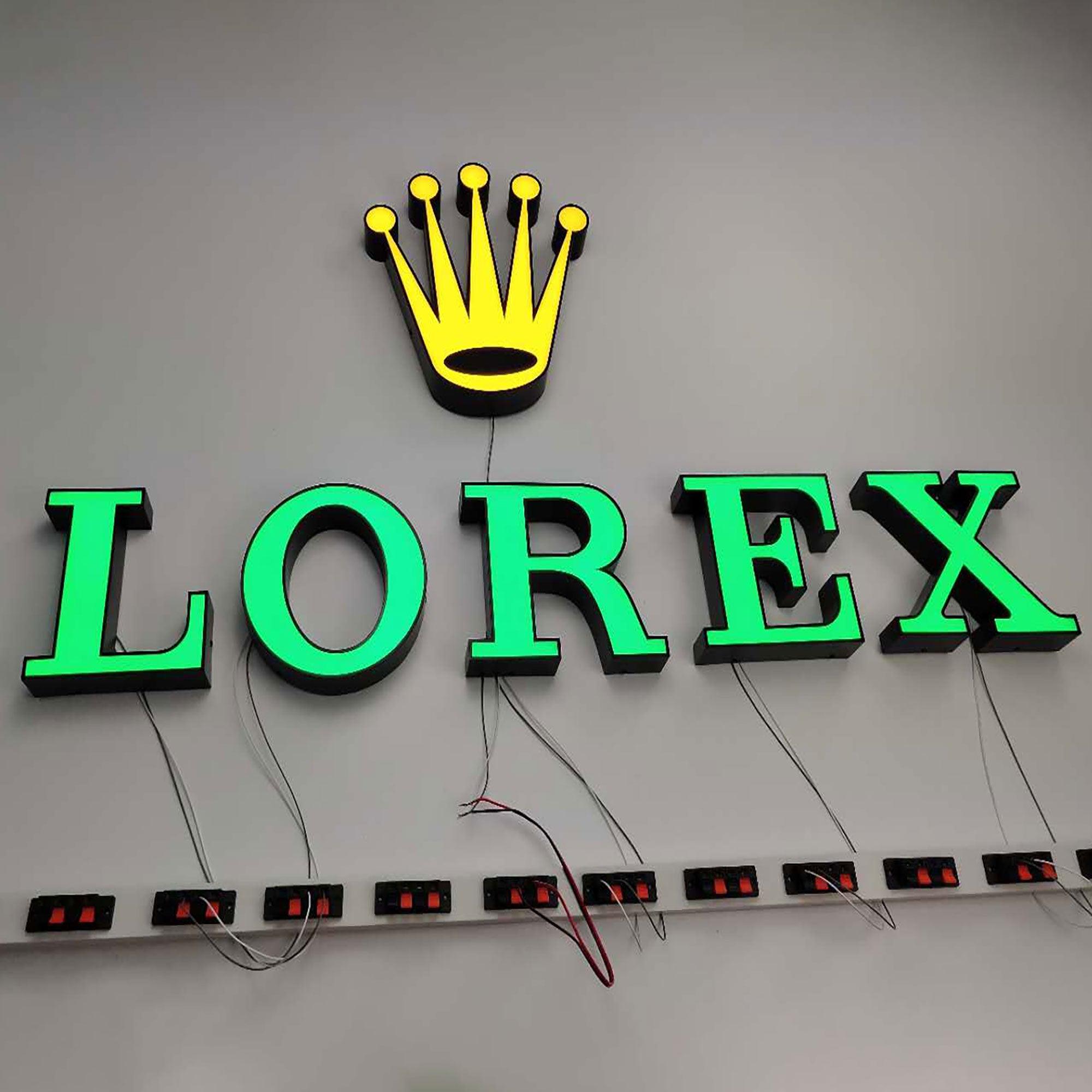 LED Illuminated Sign Aluminum TrimCap Outdoor Front Illuminated 3D Frontlit Channel Letter Sign Waterproof Sign Letters