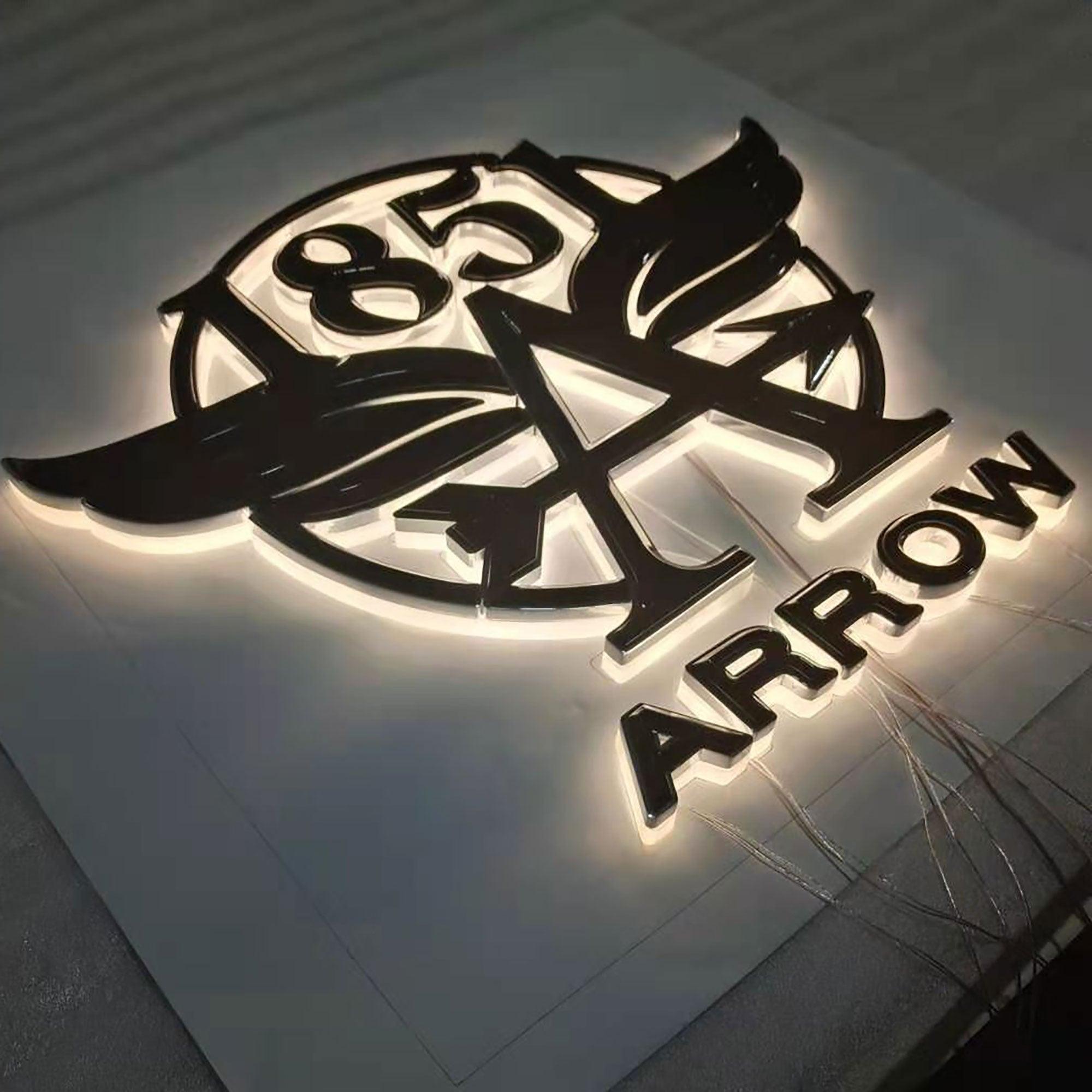 3d Illuminated Channel Signs Letters Custom Led Backlight Acrylic Sign ...