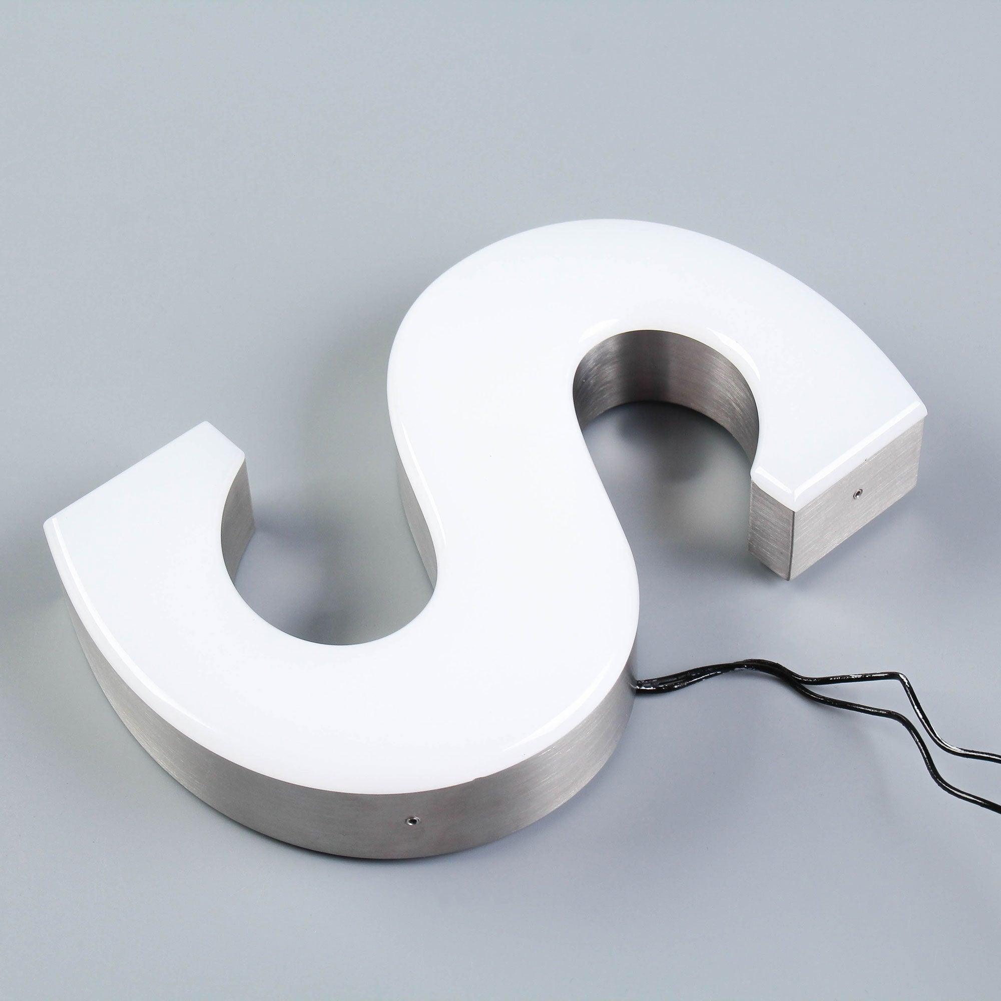 3D Frontlit LED Stainless Steel Channel Letters Sign Trimless Illuminated Letters for Storefront