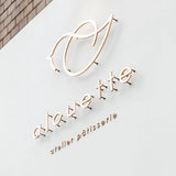 Decorative Laser Cut Solid Metal Alphabet Letter 3D Brushed Stainless Steel Letters and Numbers