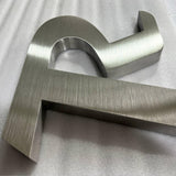 High quality custom stainless steel channel letters sign 3d metal alphabet number letter signage