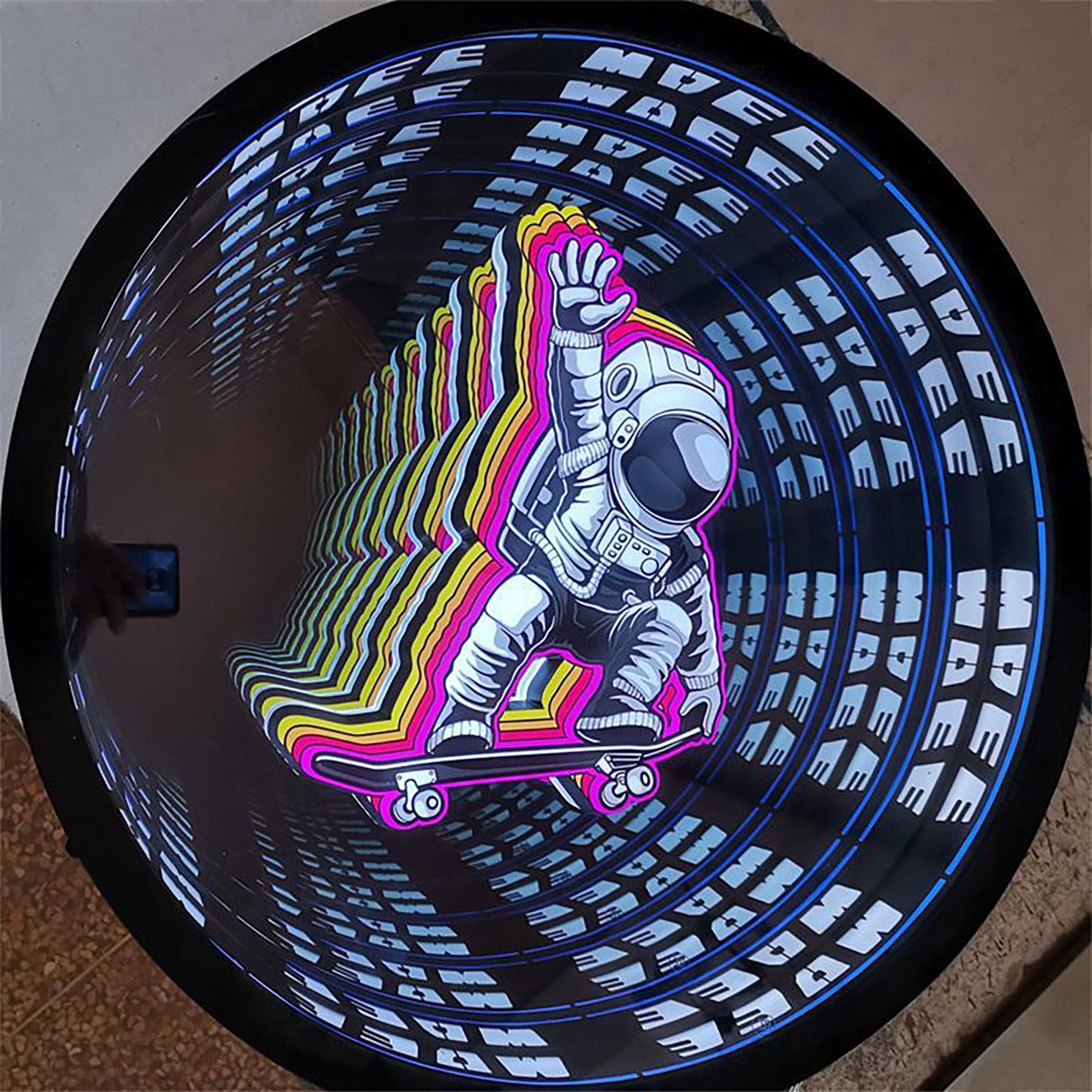 Custom Infinity Mirror Neon Sign Extended Effect Abyss Mirror for Store Shop 3D Led Infinity Mirror Home LED Wall Decor