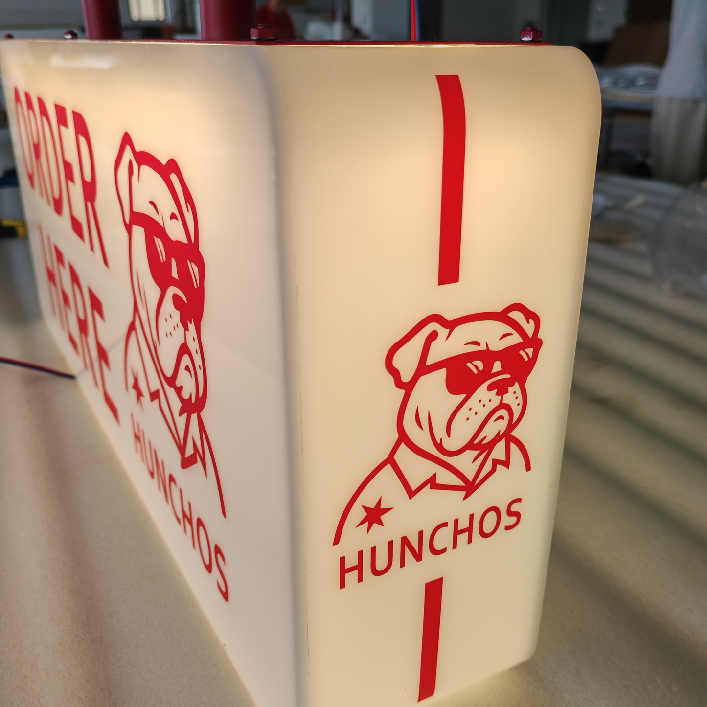Coffee Shop Acrylic LED Lightbox Logo Sign 3D Luminous Rectangle Full Lit Light Box Signage