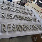 3D Stainless Steel Channel Letters Storefront Brand Logo Sign Metal Brushed Letters Sign