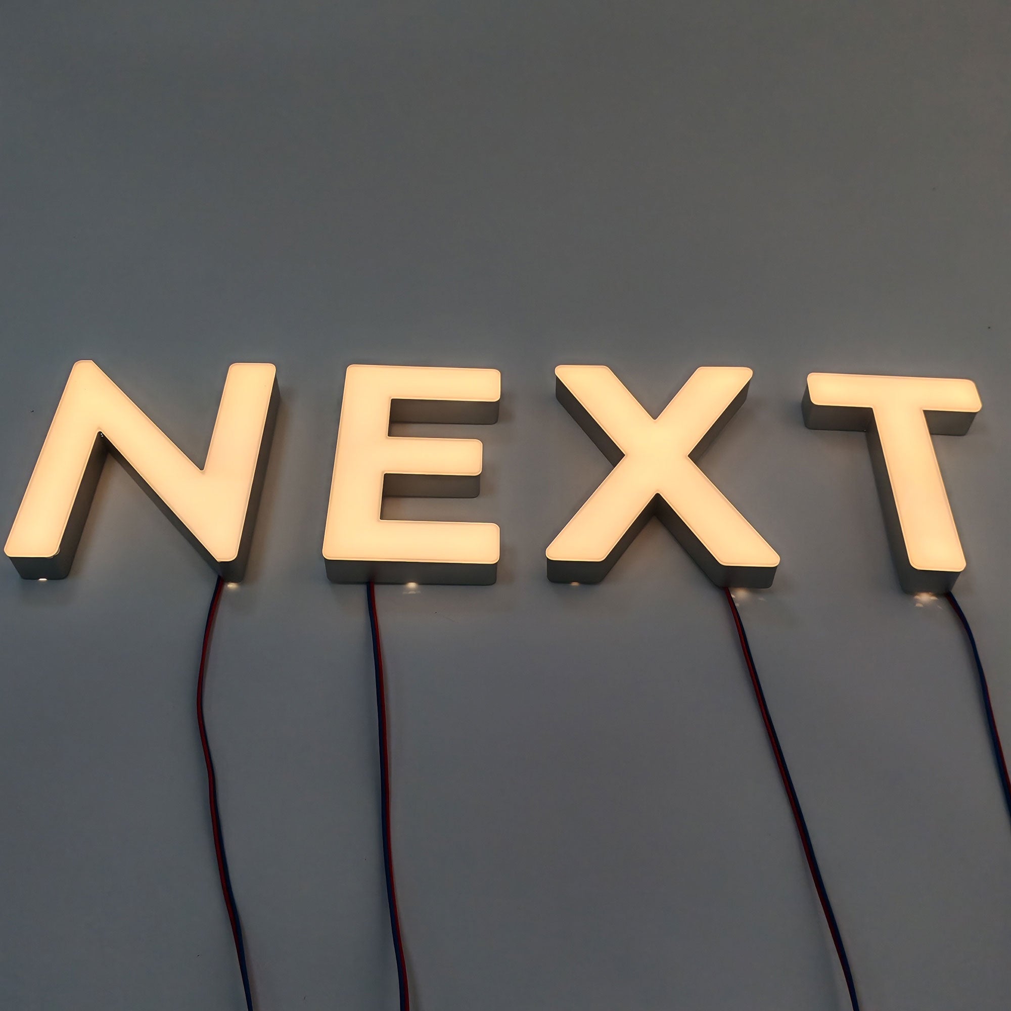 Customized 3D LED Channel Letters Sign Outdoor Waterproof Business Face-lit Trimless Stainless Steel Reception Wall Illuminated Letters
