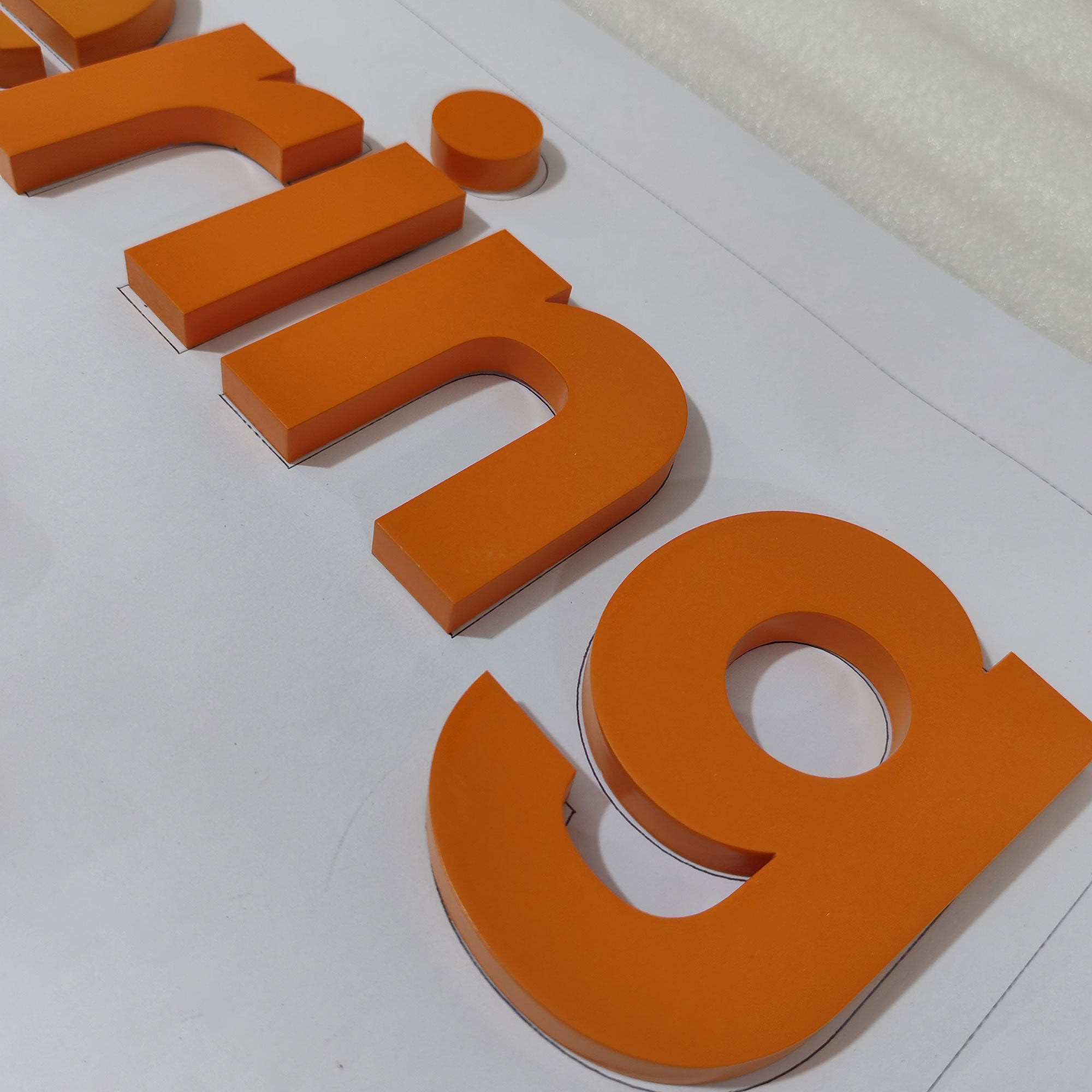 3M Adhesive 3D Wall Letters CNC Laser Cut Acrylic Letters Sign Color Painted Office Interior Decor Sign
