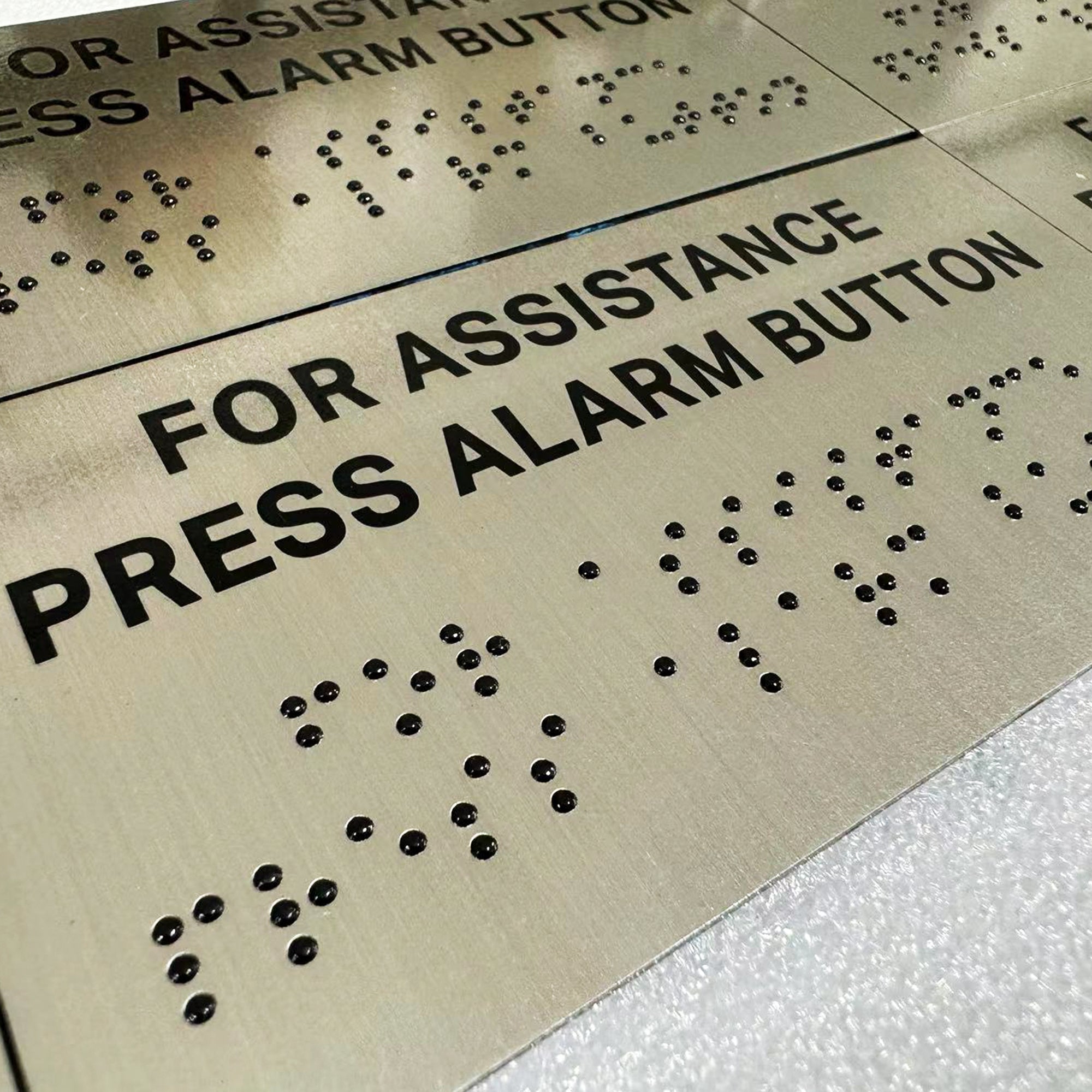 Custom directional Sign ADA Braille Number Sign Interior Informational Braille Signage Door Front Metal Signs