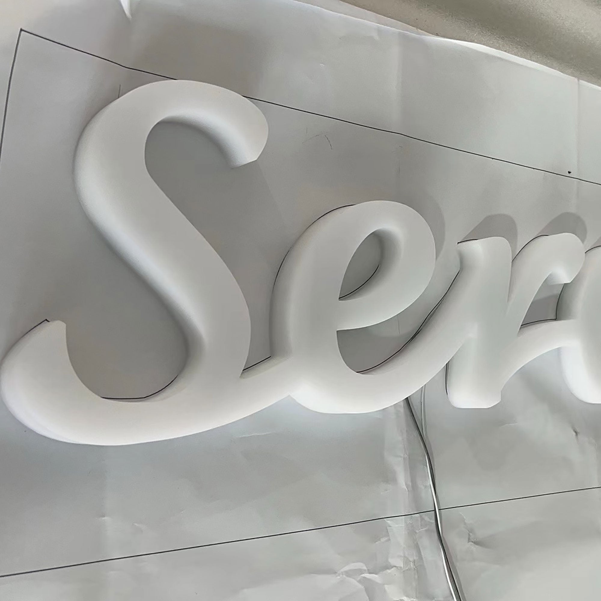 Company Name Sign Personalized Illuminated Acrylic Sign Indoor Led Full Lit 3D Letters Office Wall Sign