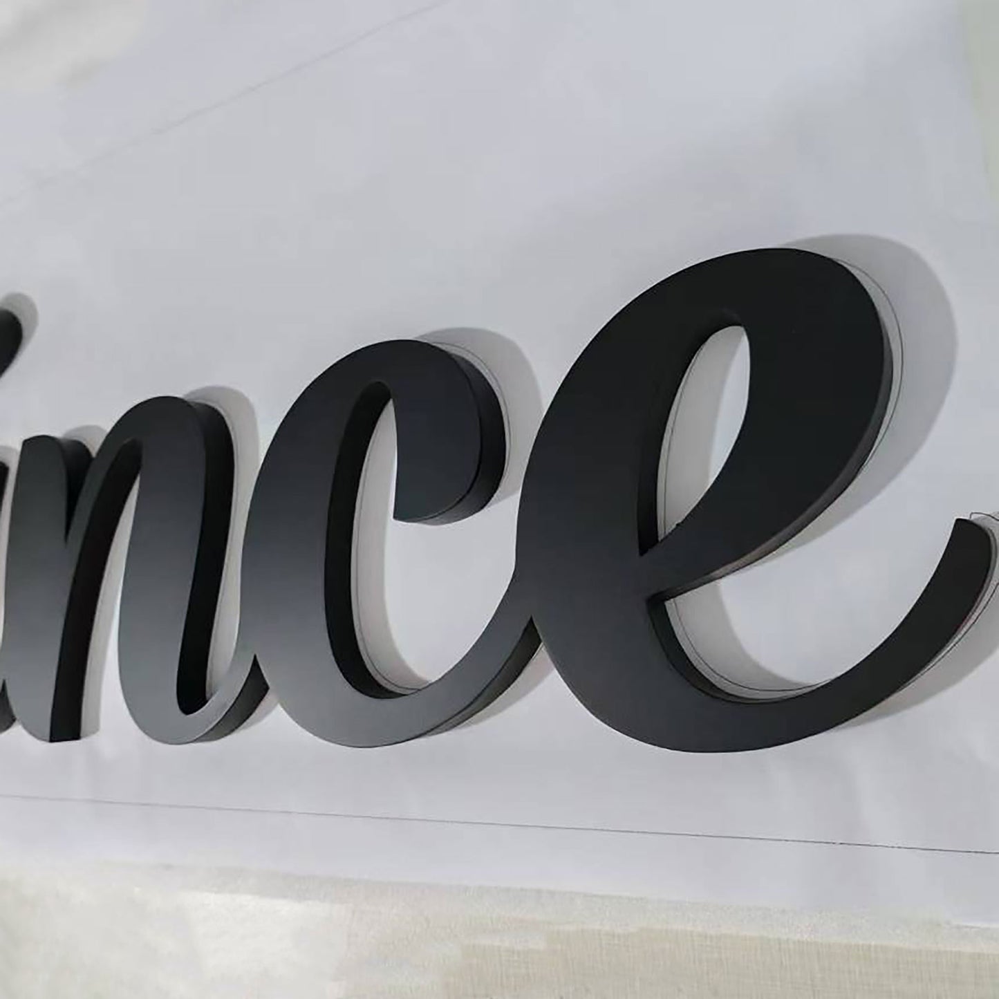Exterior 3D Channel Letter Building Sign Powder Coated Metal Letter Signage Outdoor Non Illuminated Custom Large Letters