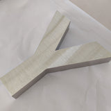 Personalized 3D Metal Letter Signs Exterior Business Wall Logo Sign Brushed Finish Stainless Steel Channel Letters