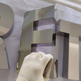 Personalized 3D Metal Letter Signs Custom Business Wall Decor Sign Mirror Face Stainless Steel Channel Letters Signages