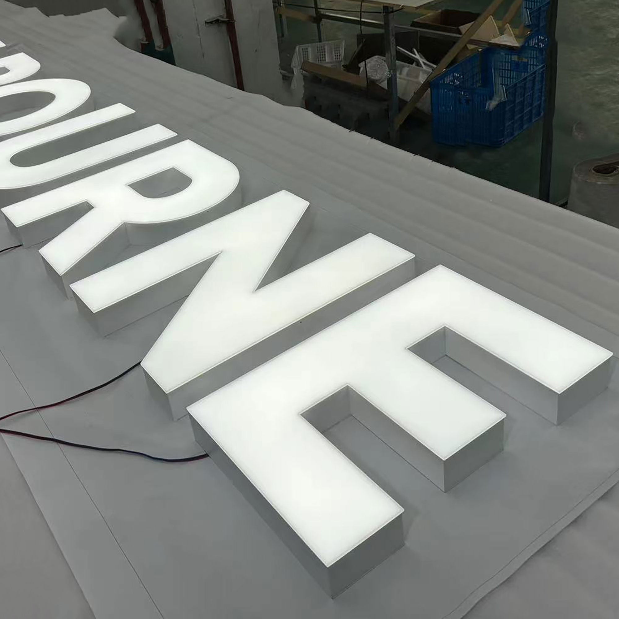 3D Frontlit Channel Letters, Custom Business Sign, Indoor Lobby Signages, 3D Logo Sign, Outdoor Building Signs