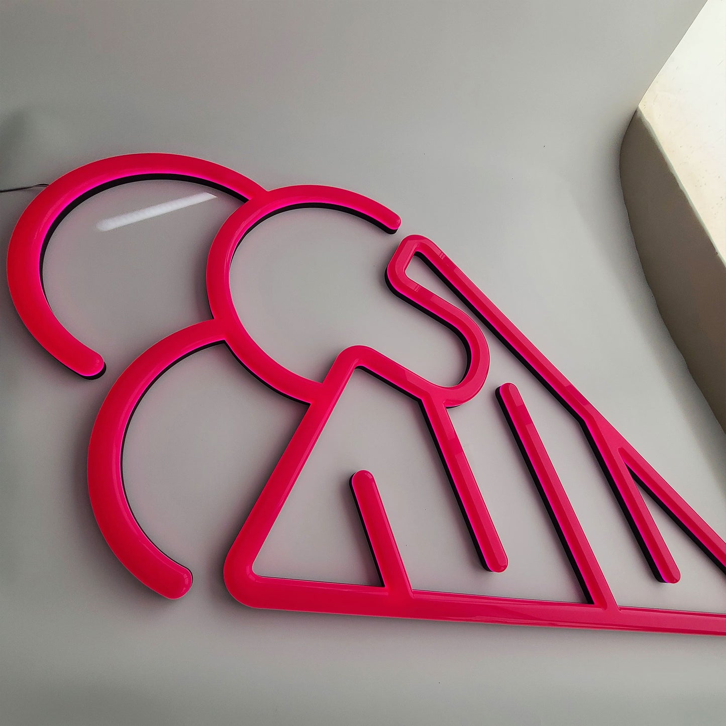 Custom Neon Sign Ice Cream Shop  Logo Sign 3D Lighting Indoor Wall Signs LED Acrylic Neon Signages