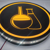 Custom Outdoor Frontlit Lightbox Stainless Steel Illuminated Sign LED Side Lit Store Front Lightbox Sign