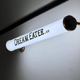 Custom hanging round tube lightbox sign outdoor acrylic led lightbox for store, bar, coffee shop