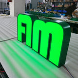 Custom Wall Signage Illuminated Channel Letter Signs 3D Led Logo Sign Frontlit Aluminium Business Channel Letters Signs