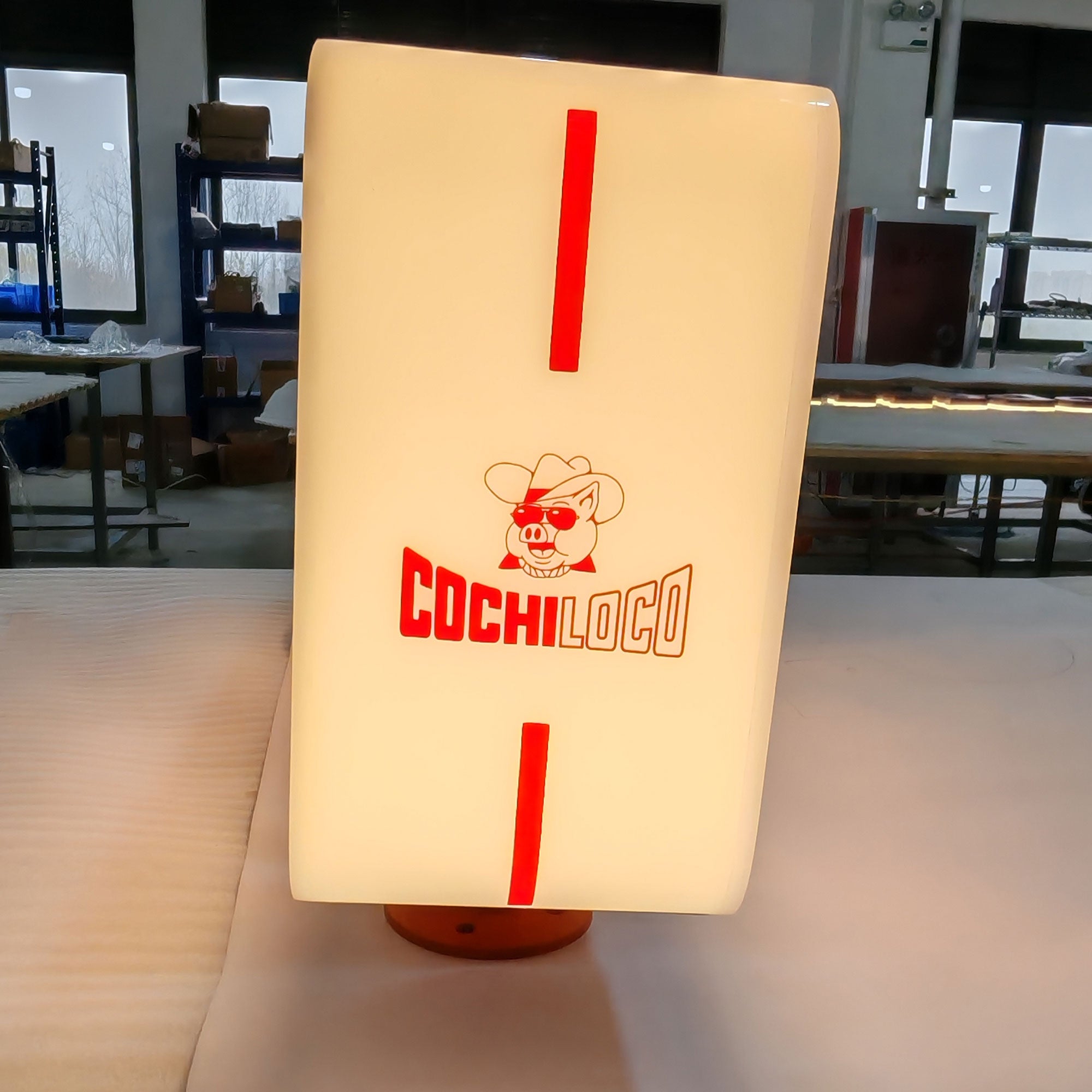 Acrylic 3D Light Box Sign Restuarants Interior Hanging Lightbox Business Outdoor Full Illuminated Lighted Box Sign