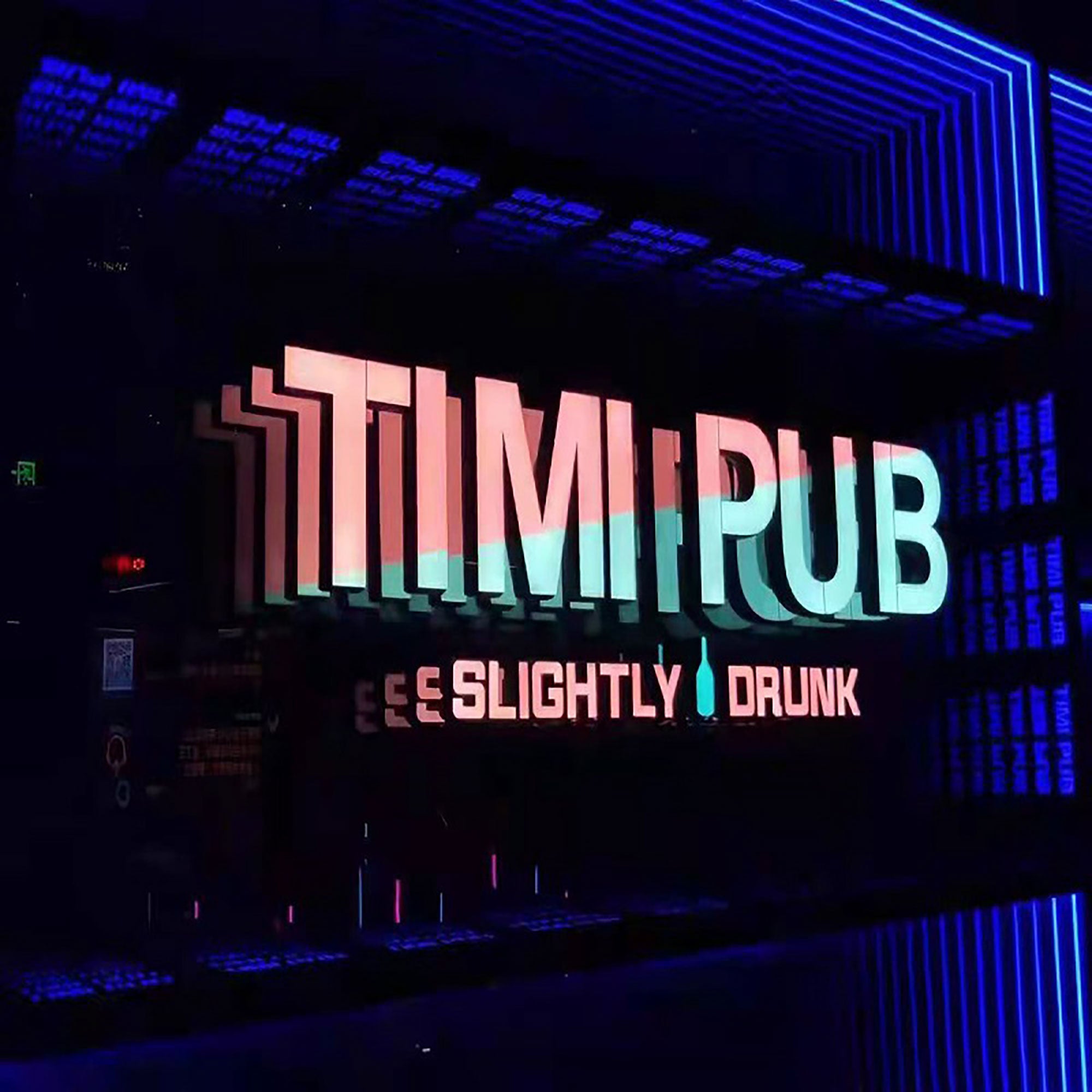 Commercial Led Display Sign Neon Lights Sign Custom Infinity Mirrors Rectangle Light Box Signs for Night Club Decoration