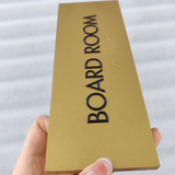 Custom Acrylic Plate Sign 3D Printing Letters Clear ADA Braille Room Number Door Front Signs
