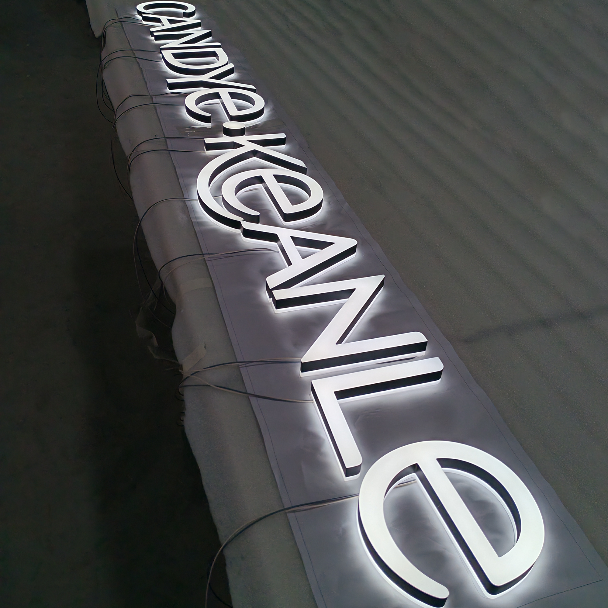 Acrylic facelit & backlit letters 3d LED double sided lit sign letters waterproof shop hotel indoor signs