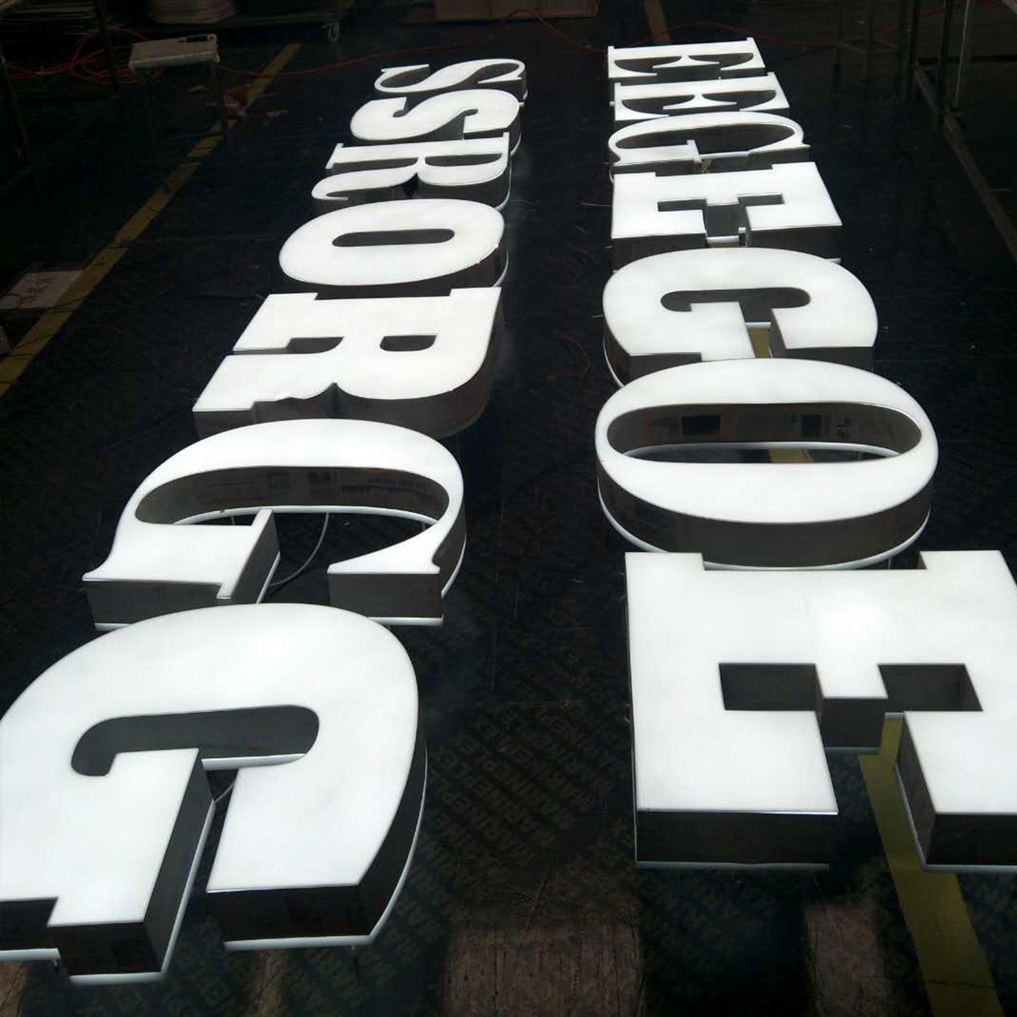 3D Double Sided Lighted Waterproof Led Sign Business Logo Company Logo Acrylic LED Illuminated Sign