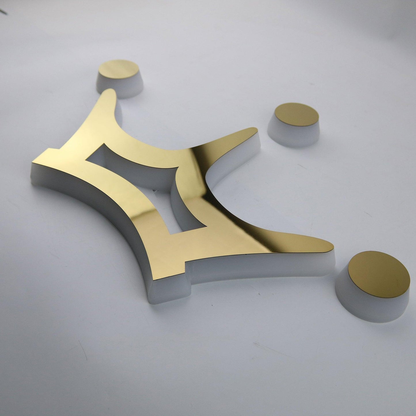 Acrylic Edge Luminous Logo Signages Indoor Side Lit Custom Business Office Channel Letter Sign