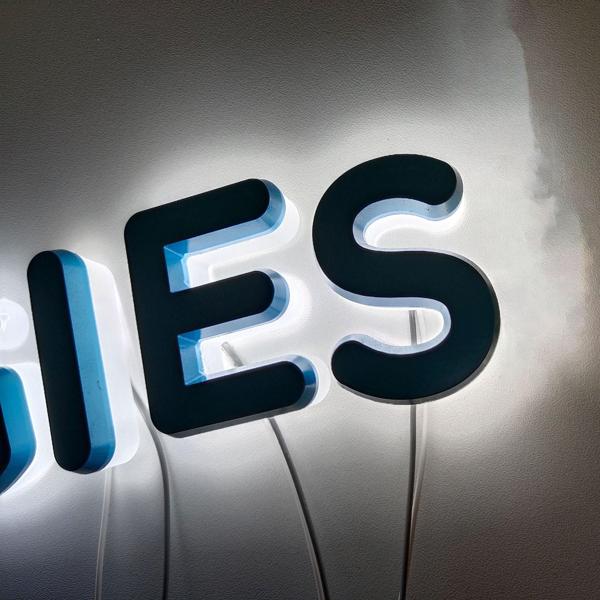 Hot-selling 3D letter shop signs luminous building customized business signs storefront LED letters solid cut signages