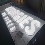 Custom Full Lit Logo Alphabet Acrylic Sign Light Up Channel Letters Full Illuminated LED Signages