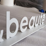 Desk Top Sign Free Standing Table Sign Metal Solid Cut Advertising Letter Signs for Indoor