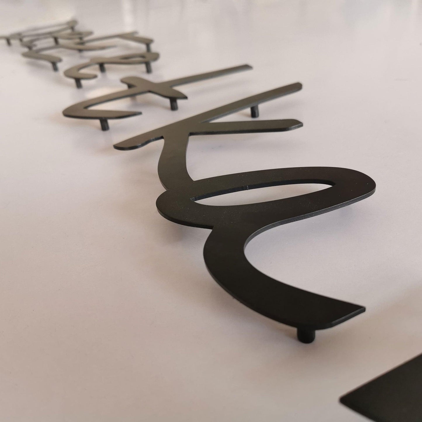 Customized Lettering Indoor Company Home Wall Decoration Logo Solid Laser Cut Metal Letters Sign