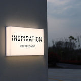 Wall Studio Light Box Full Luminous LED Lightbox DIY Office LED Acrylic Lightbox Outdoor Sign