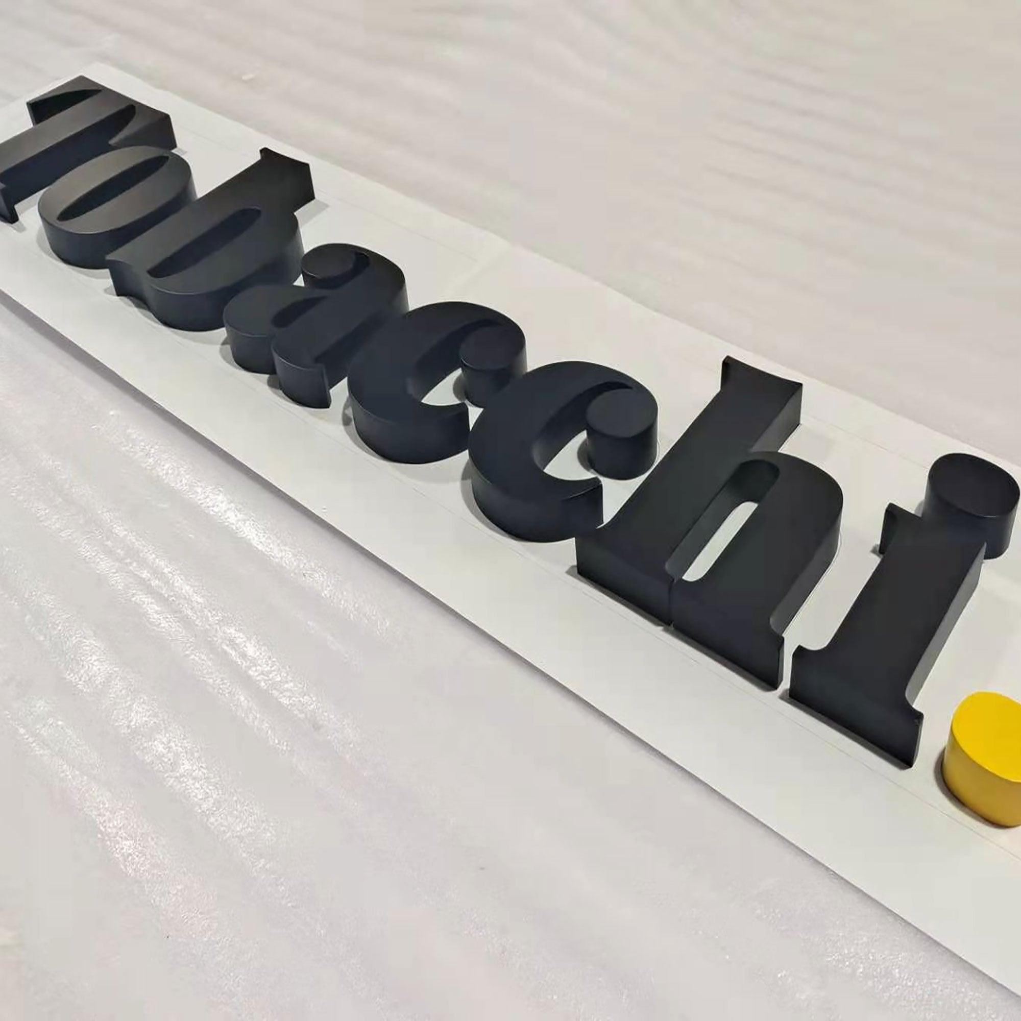Custom Factory Made Wall Mounted Lobby Sign Metal Channel Letters PVC Letter Sign 3D Acrylic Letters