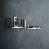Silver aluminum brushed cut letters door front decorative solid letters business wall logo signage