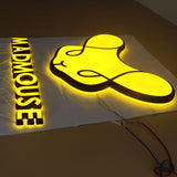 Waterproof led acrylic letters plastic frontlit business signs backlit commercial letters signage