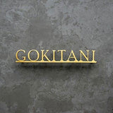 Custom wall letters decorative office logo business brushed gold stainless steel letters sign