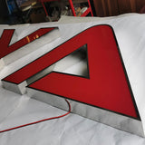 Custom building sign shop name signboard free design led channel letter frontlit letters store sign for business outdoor