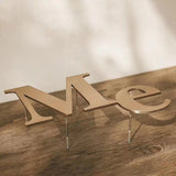Decorative Laser Cut Solid Metal Alphabet Letter 3D Brushed Stainless Steel Letters and Numbers