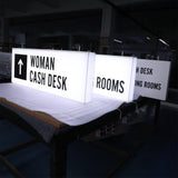 Custom Size Indoor Hanging LED Light Box Sign Full Lit Acrylic Signage for Shop Restaurants