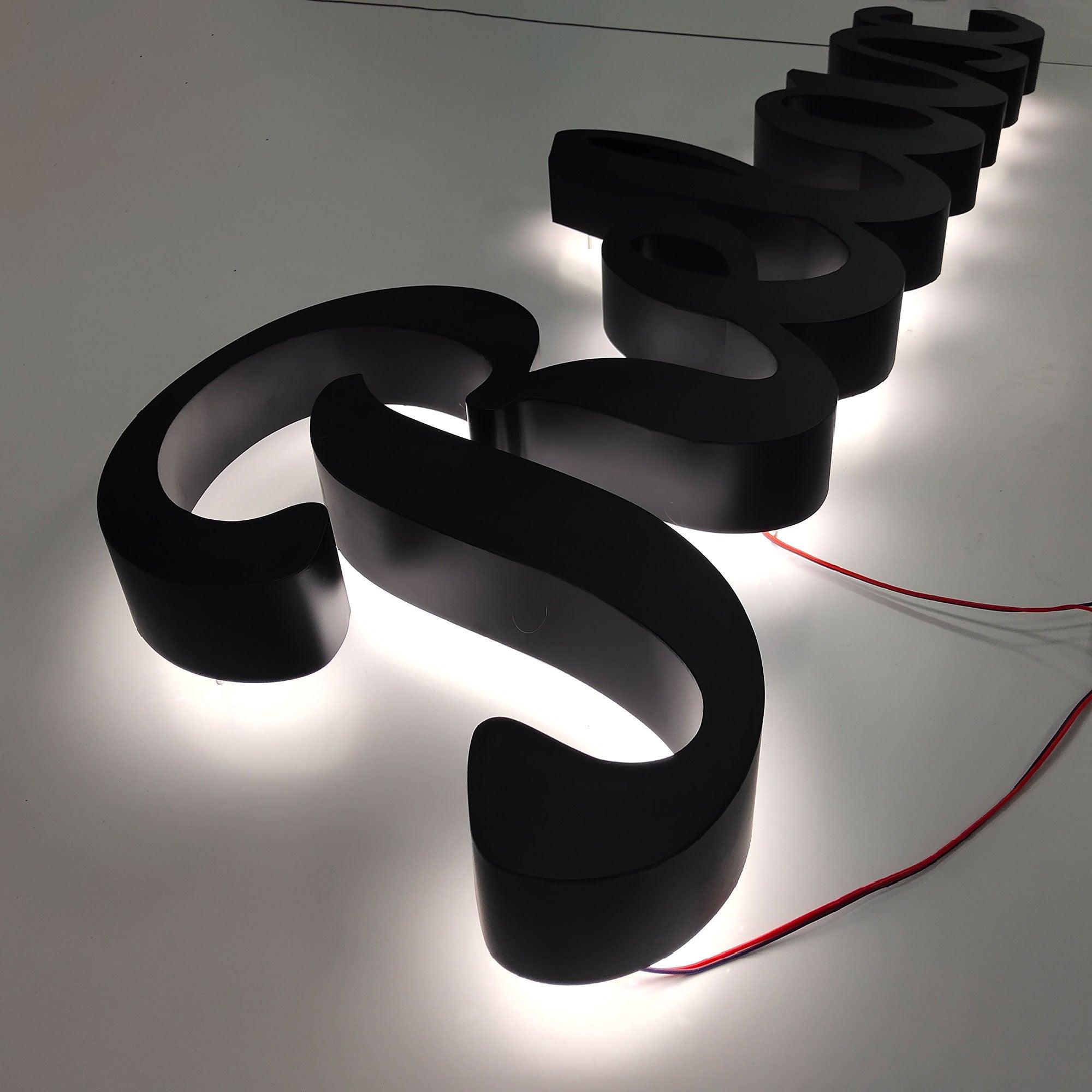 Building Logo Sign Business Signboard 3D Custom Led Business Signs Stud Mounted Wall Display Channel Letters Outdoor