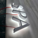 Custom Led Business Sign Back Lighted Advertising Channel Letters Comapny Logo 3D Backlit Electronic Sign
