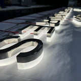 Company brand logo letters sign backlit business channel letters signs outdoor 3d led signboard