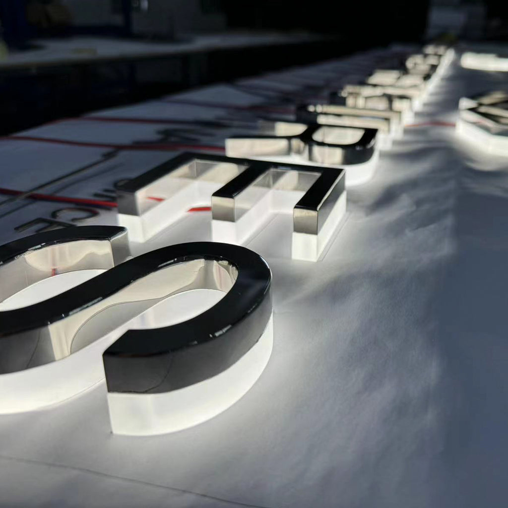 Company backlit channel letters signs – sunsignus